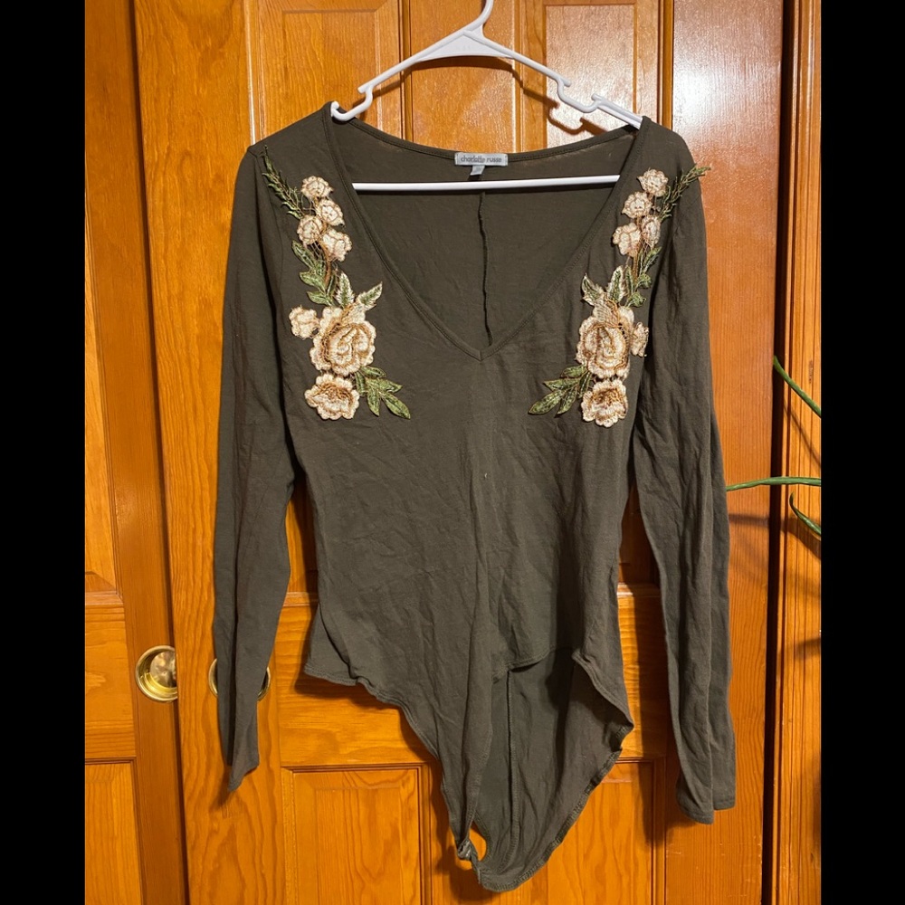 Charlotte Russe long sleeve  bodysuit size XL